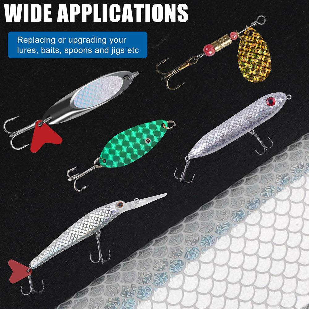 Easy-to-use lure making kit for cutting, peeling and applying
