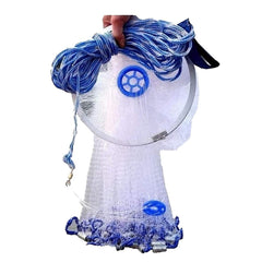 EASY BIG cast net mesh 0-8 inch captures small bait like shrimp and minnows.