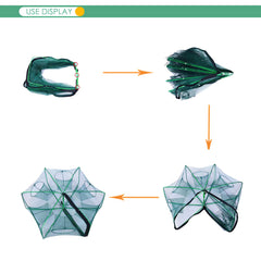 Folded compact portable bait trap for travel