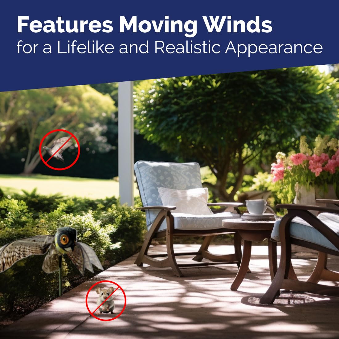 Easy to install Bird-X Prowler Owl decoy