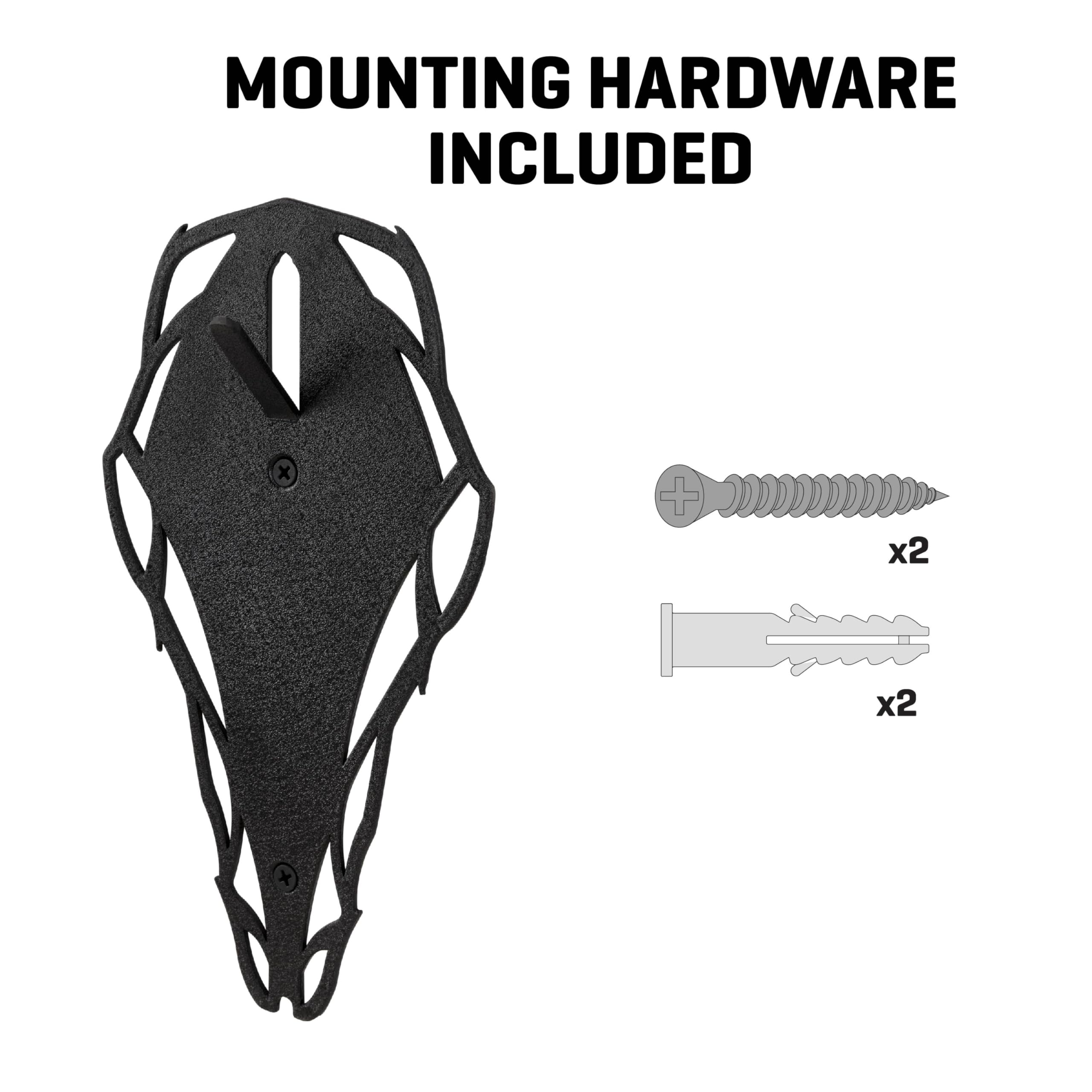 Easy-installation components with wall anchors and screws