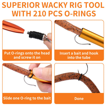 Easy wacky setup using the downriggers tube