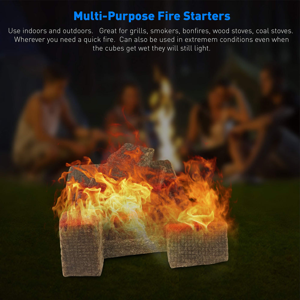 EasyGo Eco Cubes fire starter for wood stoves, clean burn without kindling