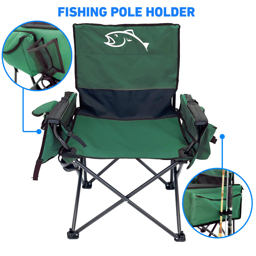 Embroidered EasyGo logo on chair backrest for a premium look