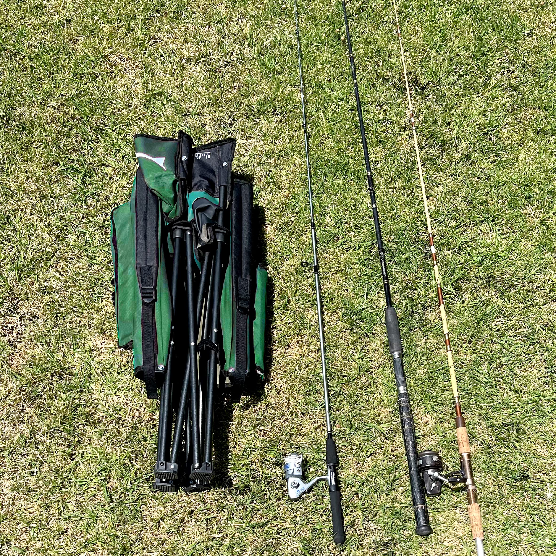 Person using EasyGo chair in a lakeside setup