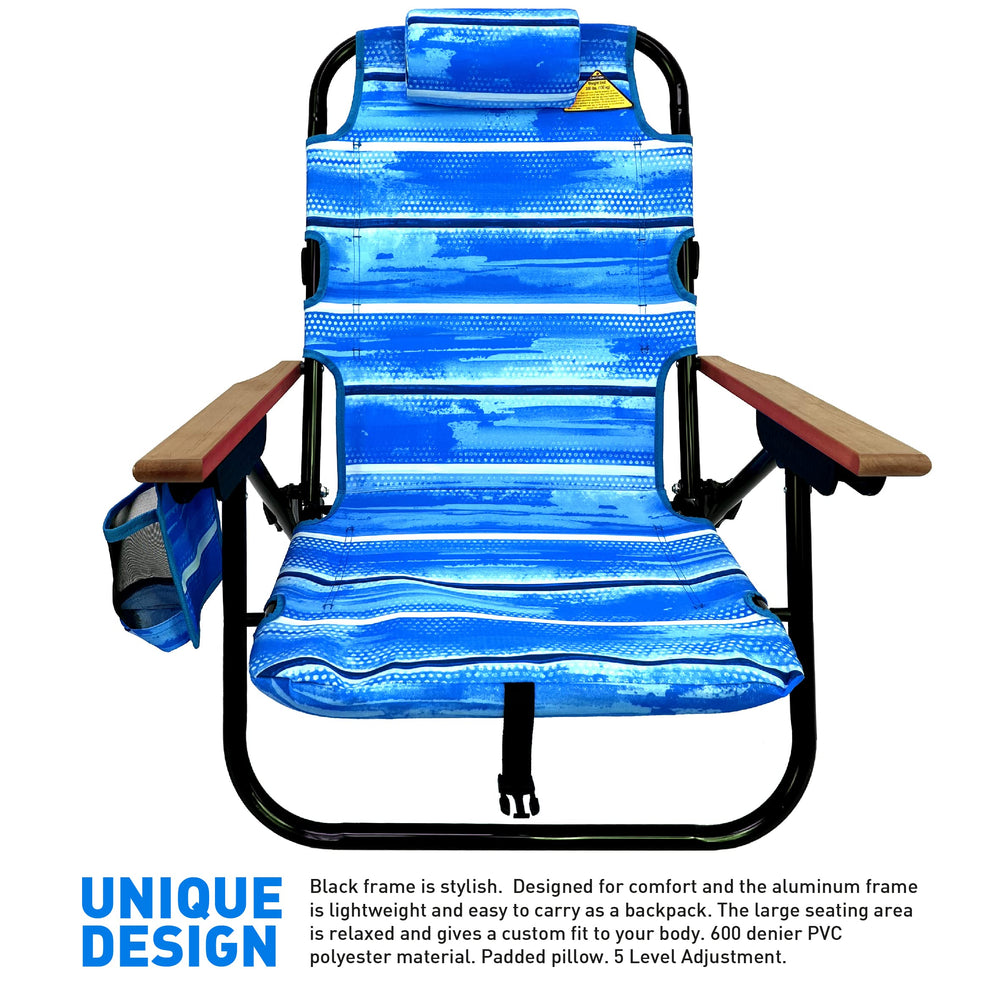 EasyGo Product blue chair open dimensions help plan space at the shore