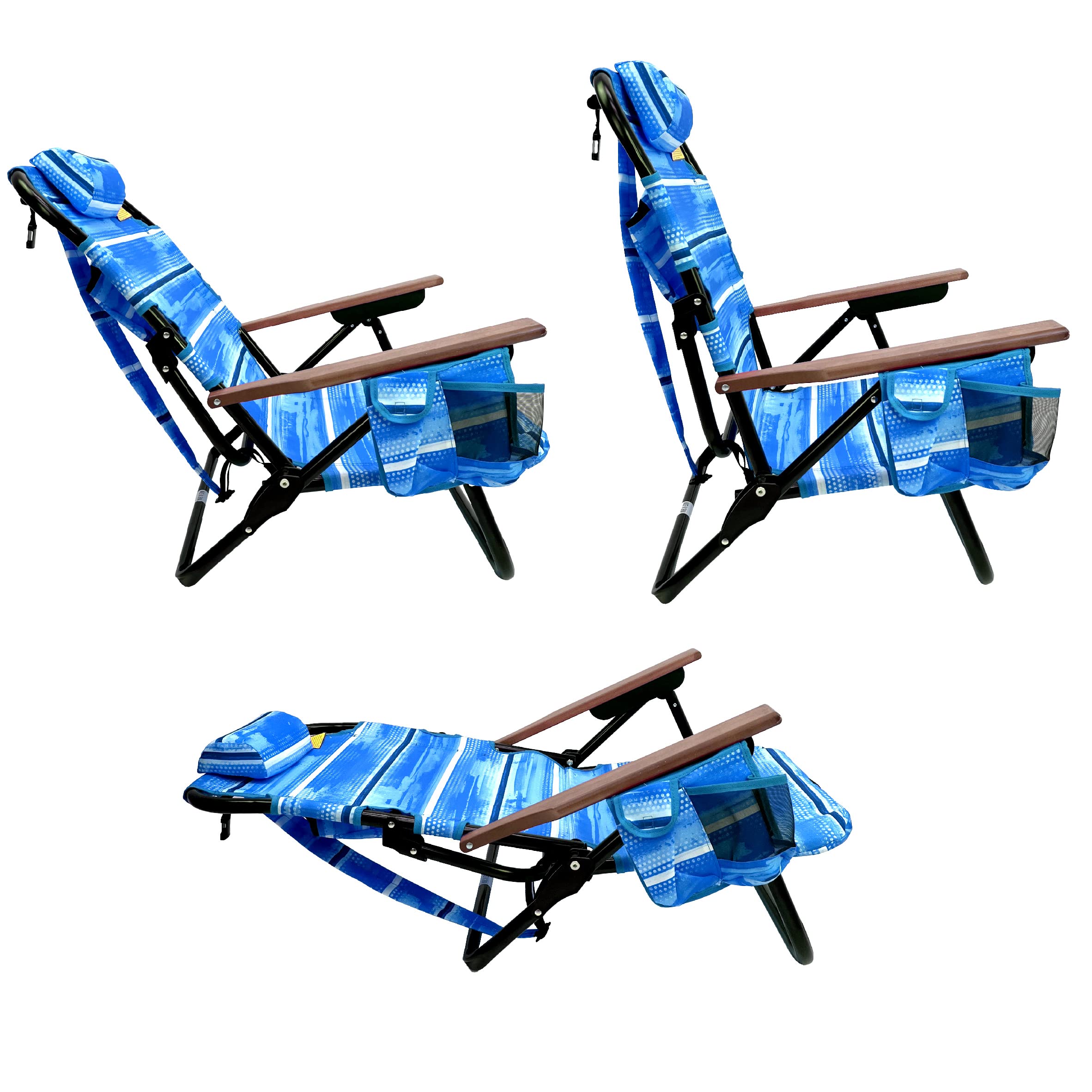 EasyGo Product blue wooden arm rests upgrade for comfortable handling