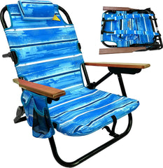 EasyGo Product Beach Chair overview with a roomy seat for all-day comfort.