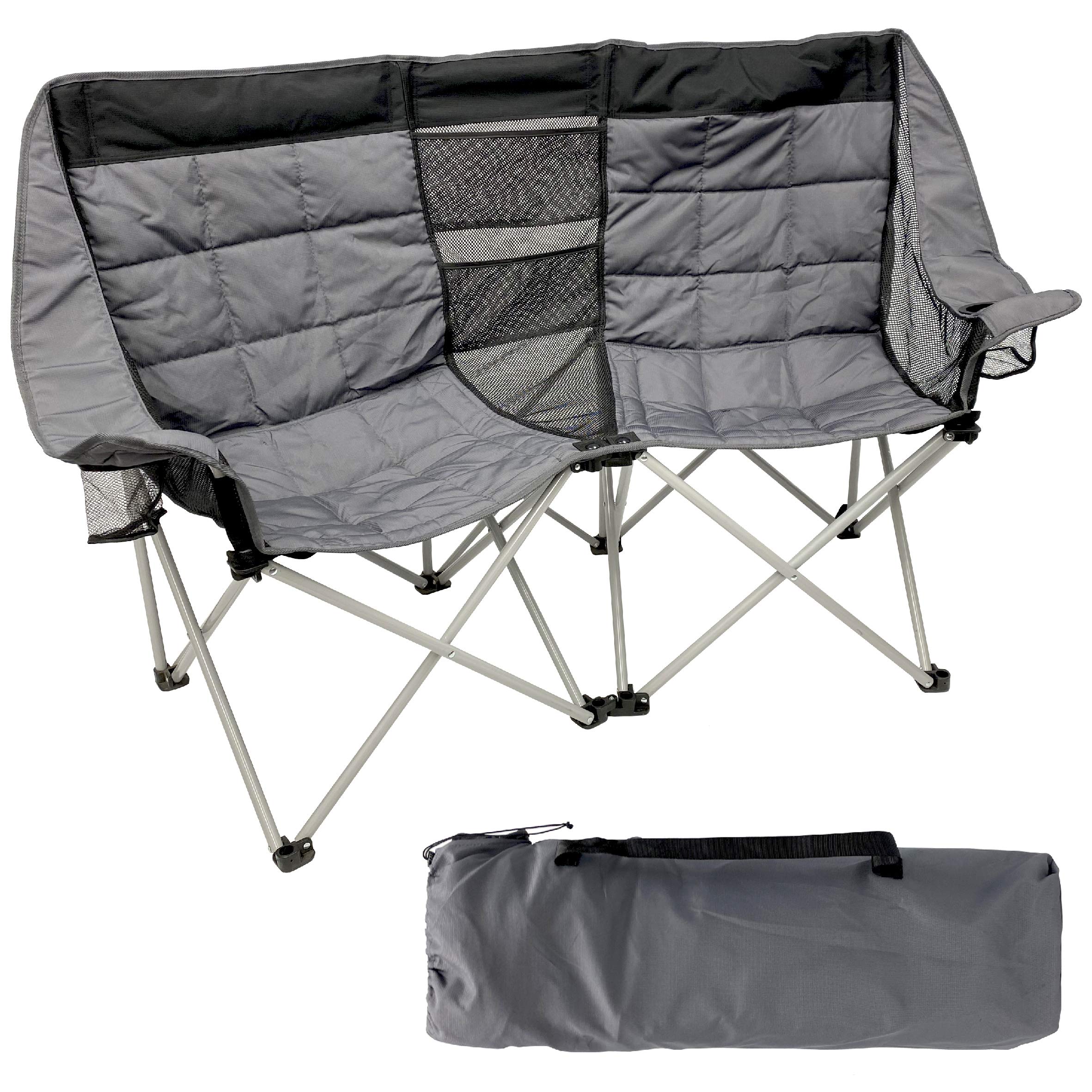 EasyGo Product camping chair folded for easy transport.
