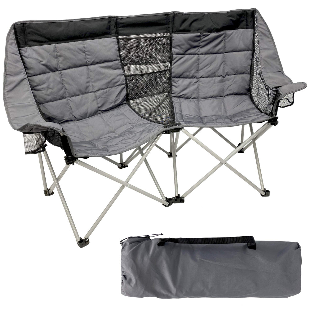 EasyGo Product camping chair folded for easy transport.