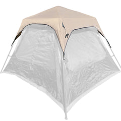 EasyGo Product Rain Fly front view showing secure fit for Coleman 6P Instant Tent