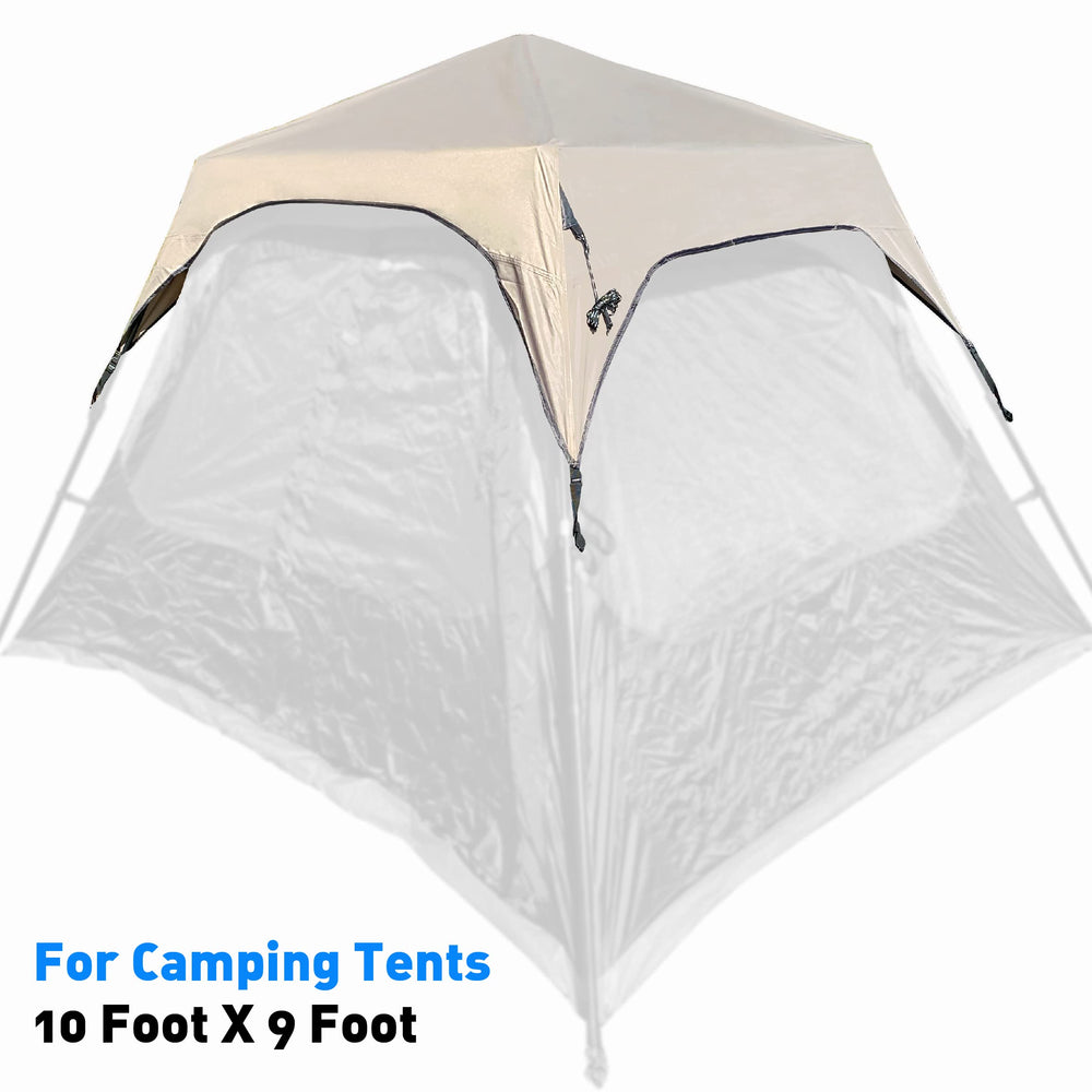 EasyGo Product Rain Fly mounted on tent demonstrating quick aftermarket fit