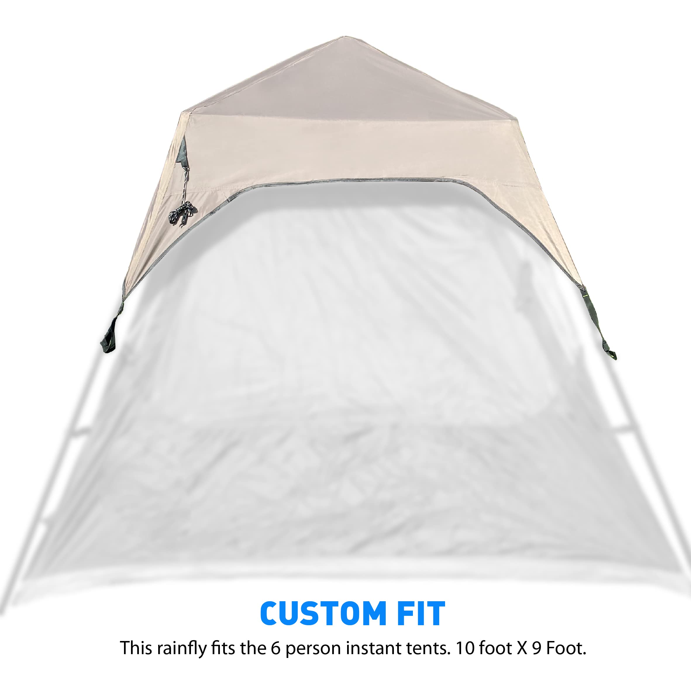 EasyGo Product Rain Fly seam detail highlighting reinforced waterproof seams