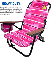 EasyGo Product side cup holder keeps drinks within reach on the sand.