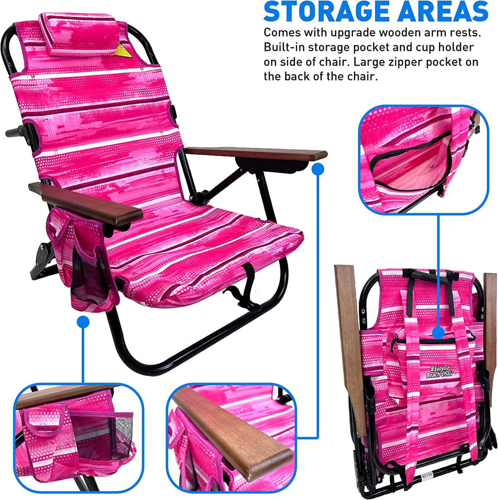 EasyGo Product back zipper pocket provides secure storage for essentials.