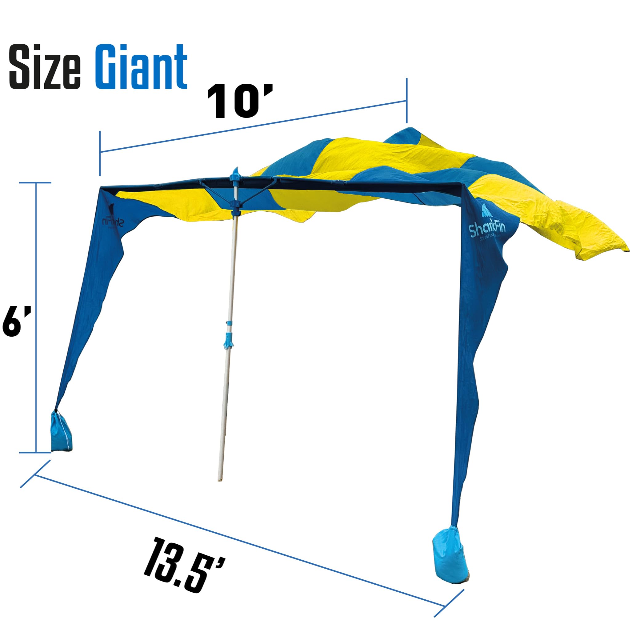 EASYGO Shark Fin Shade compact storage for easy transport and packing