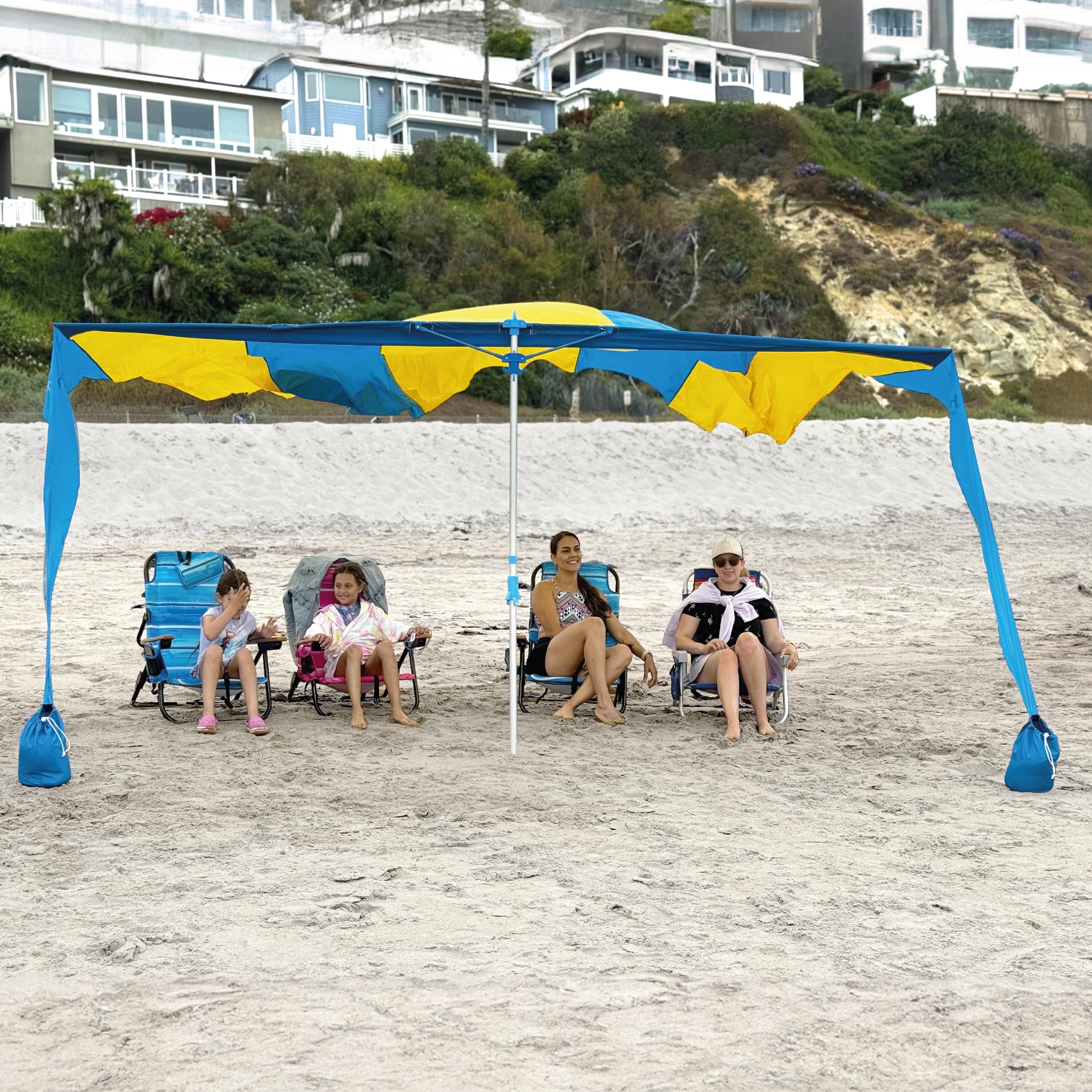 EASYGO Shark Fin Shade rotation feature aligning shade with the breeze