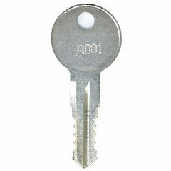 EasyKeys Yakima A184 replacement key showing unlocked fit for quick access.