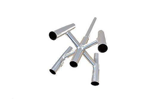 EatMyTackle rocket launcher 5-rod holder mounted on gunwale for kite fishing setups.