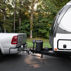 Long hi-low design of Eaz-Lift shank provides bumper clearance