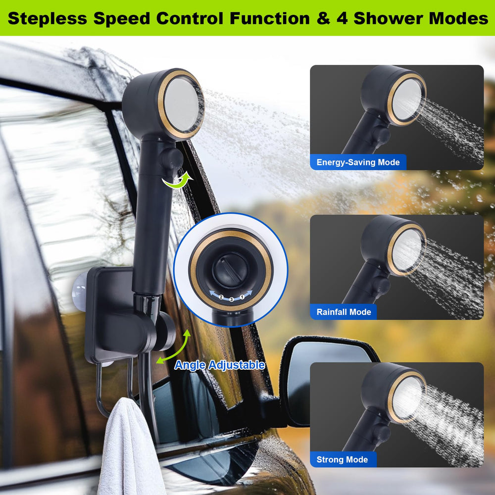 Eazy2hD quick-connect hose enables fast setup after camping sessions