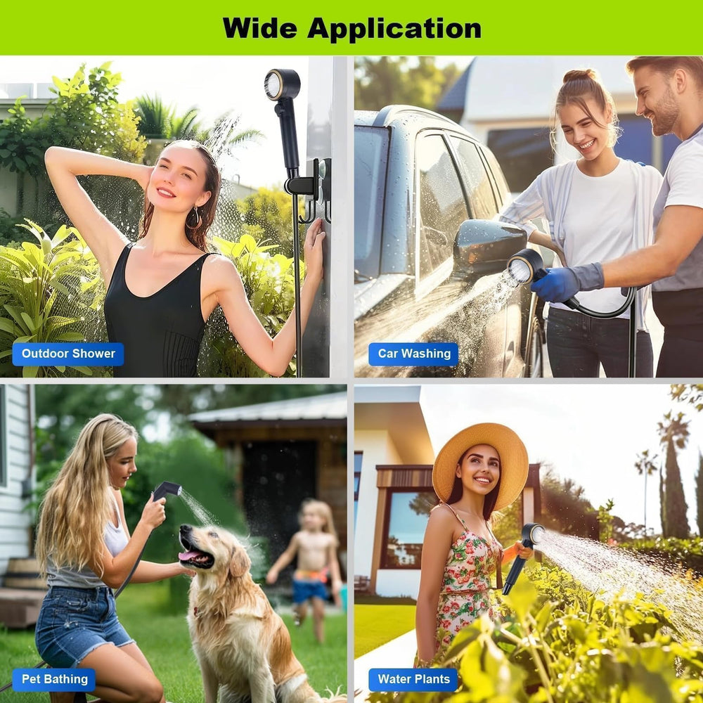 Eazy2hD portable shower for camping, hiking, pet baths and car cleaning