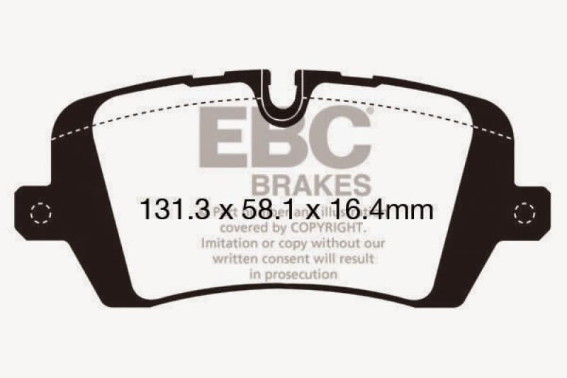 EBC Yellowstuff brake pad installation scenario emphasizing precise fit and control.
