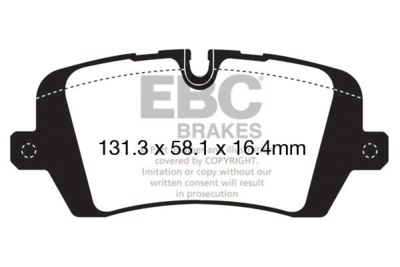 EBC Yellowstuff packaging highlights performance credentials for cars, trucks, and SUVs.