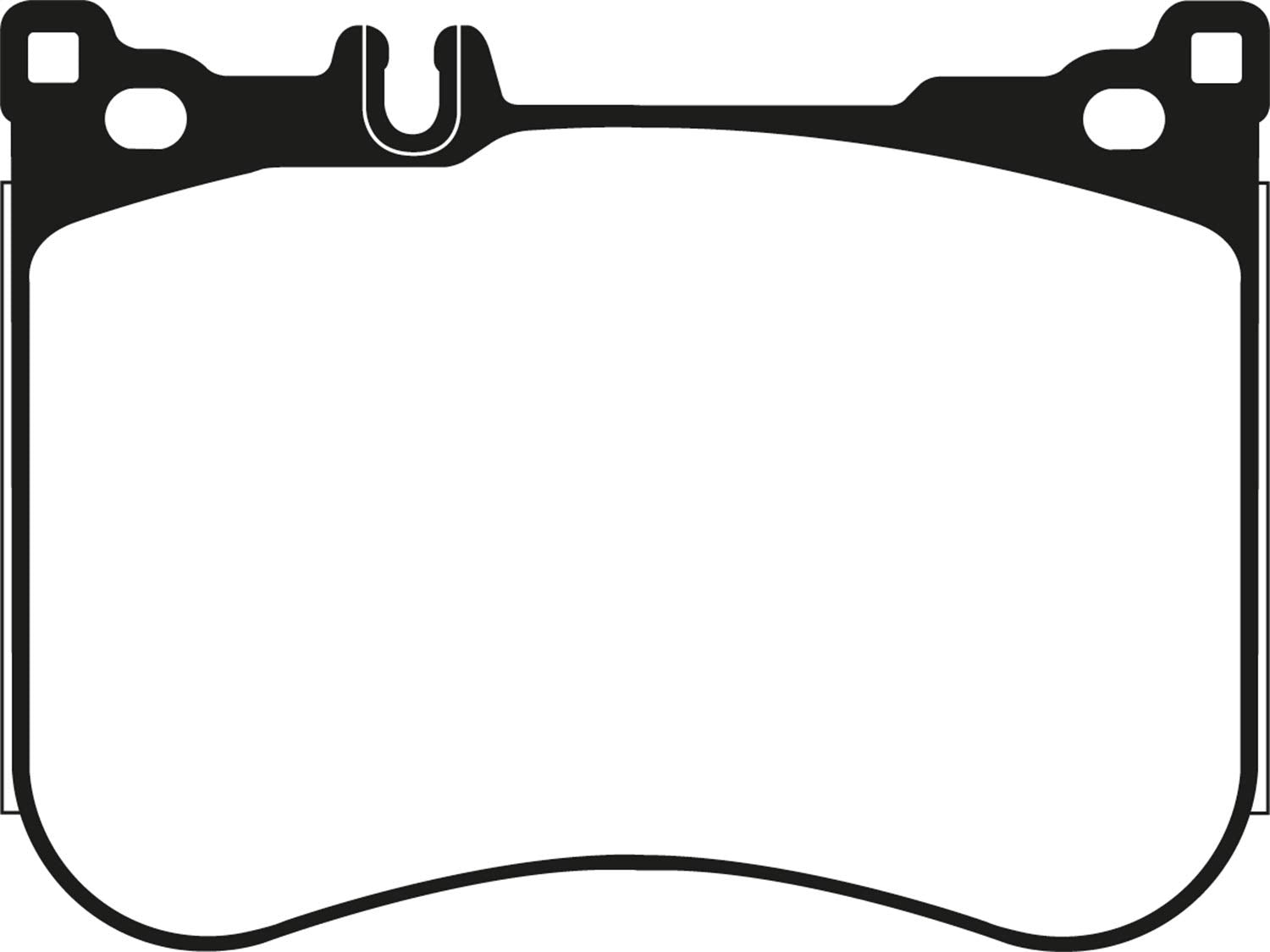 EBC Yellowstuff DP42178R brake pad front view highlighting braking strength