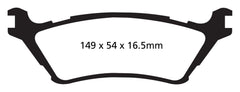 EBC Yellowstuff DP41891R Ford truck rear brake install, street and off-road ready