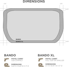 Eberlestock Bando Bag XL adjustable waist belt provides a comfortable, secure fit