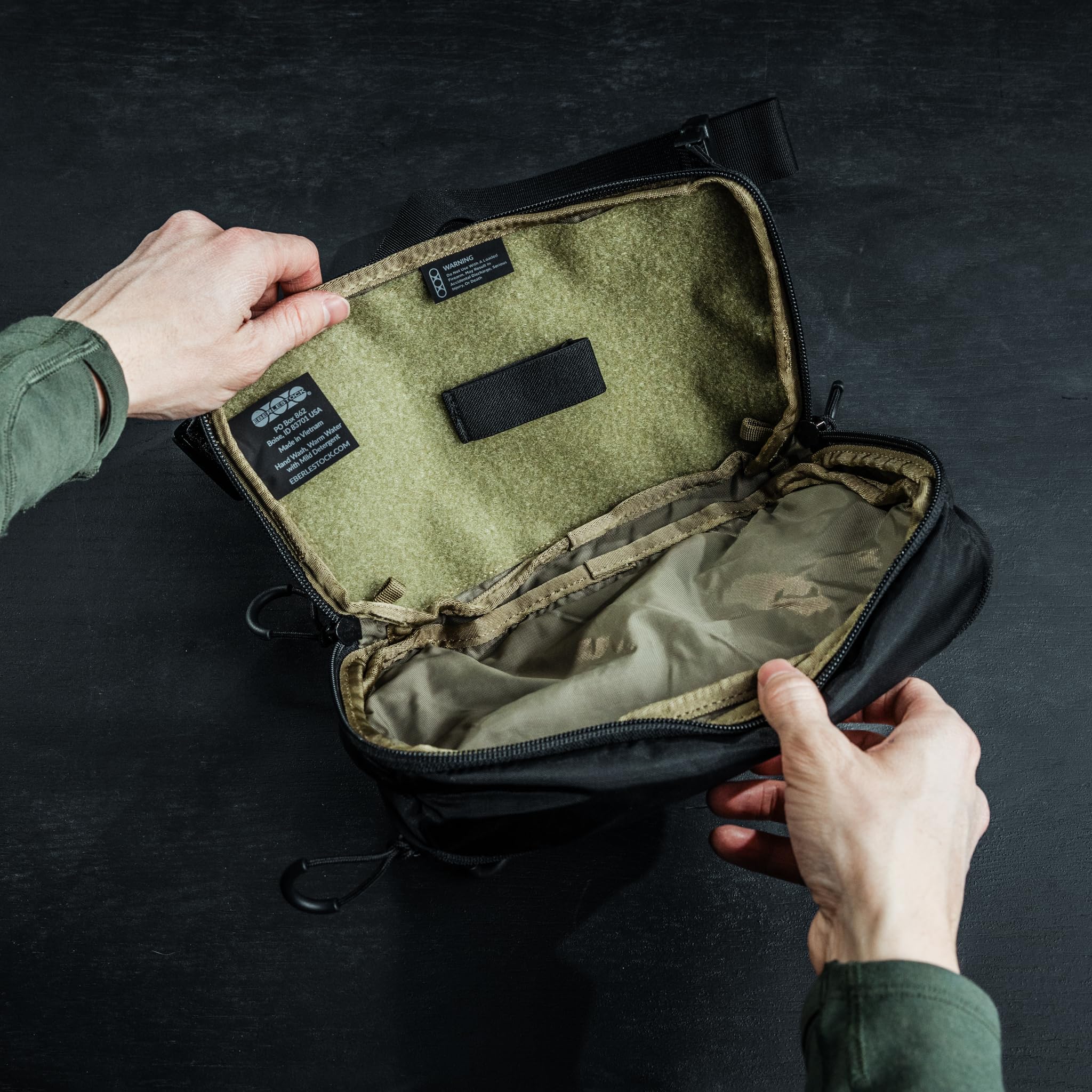 Eberlestock Bando Bag XL front pocket keeps keys and cords handy