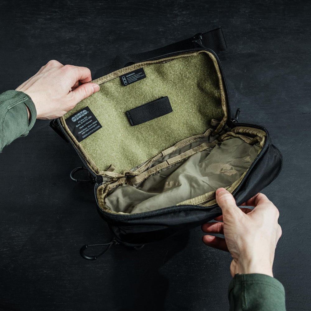 Eberlestock Bando Bag XL front pocket keeps keys and cords handy