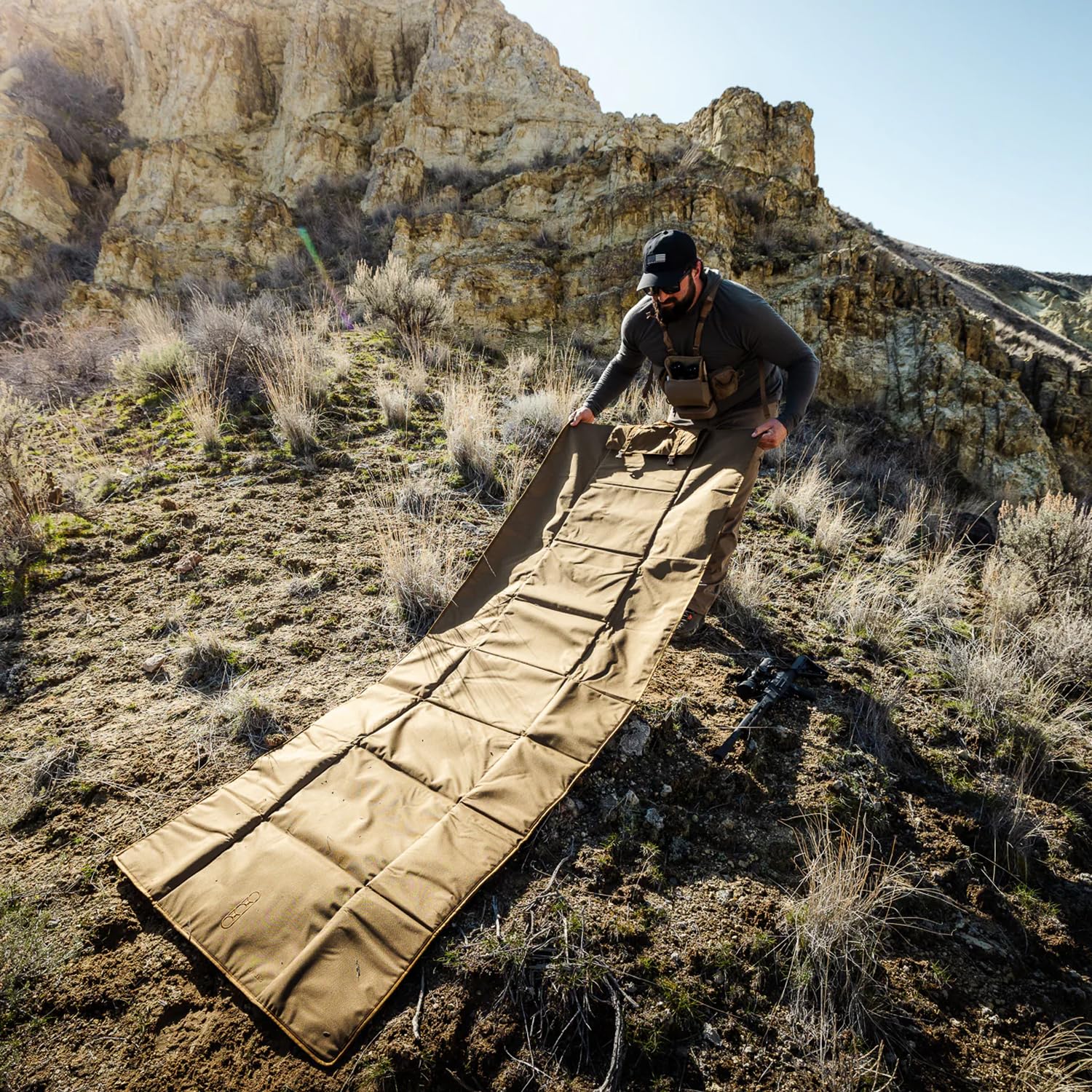 Dirt Nap mat measures 94 by 34 inches for wide coverage