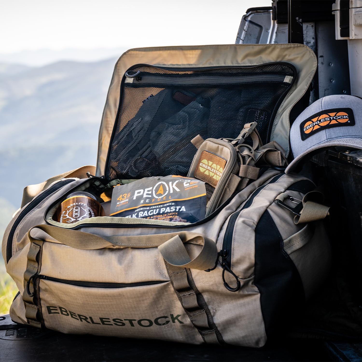 Eberlestock Hyllus 45L size fits weekend trips and gym gear.