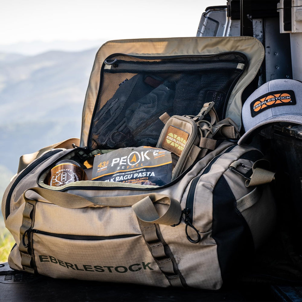Eberlestock Hyllus 45L size fits weekend trips and gym gear.