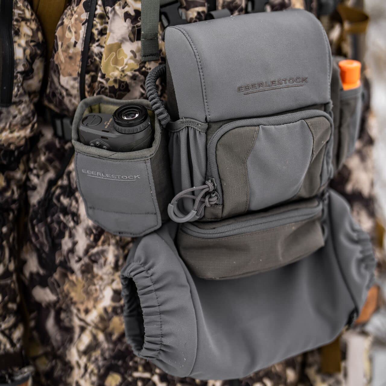 Waist belt storage in Recon Handwarmer enables standalone warmth.
