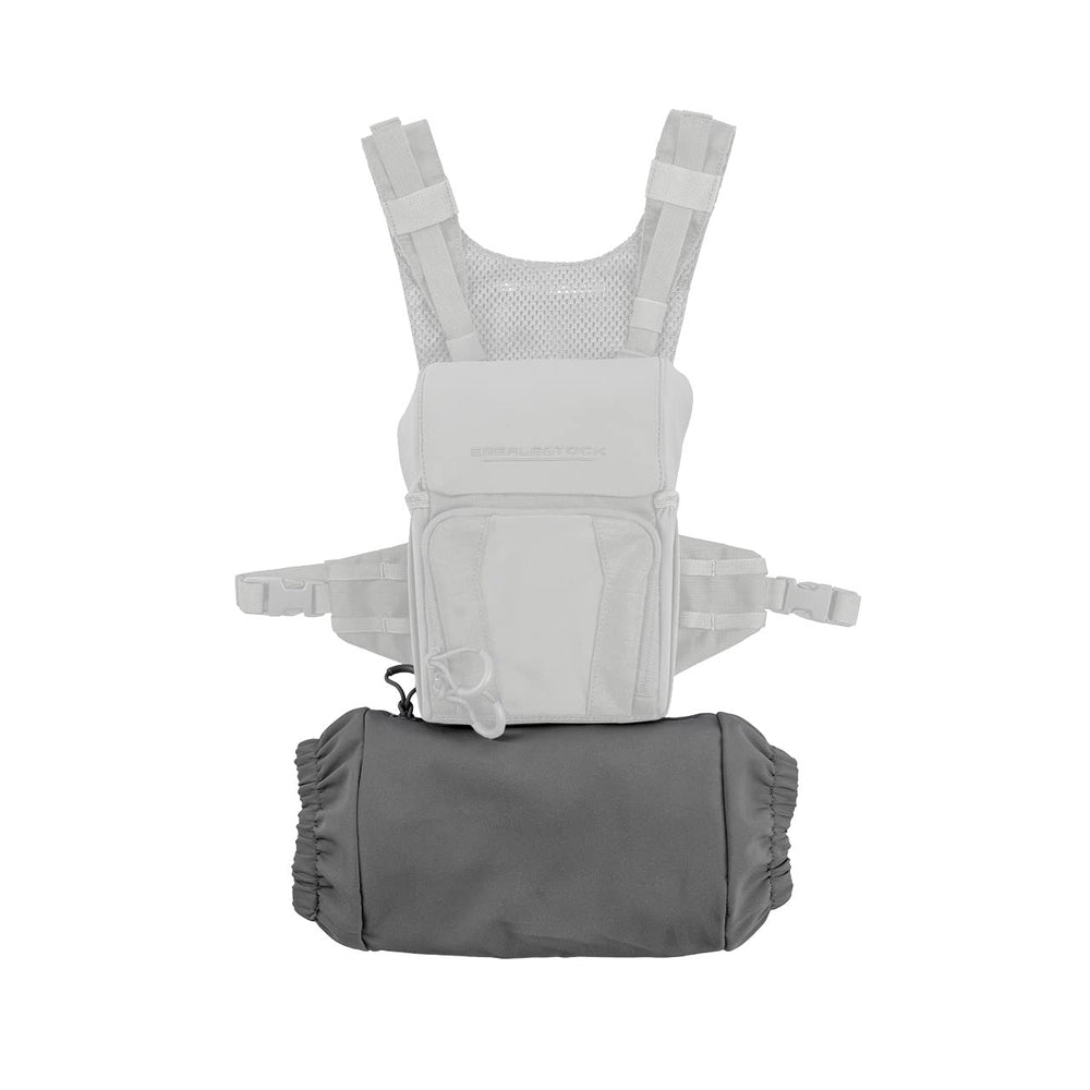 Front view of Eberlestock Recon Handwarmer in gray for easy access