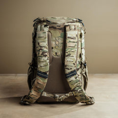 Eberlestock Romad Pack side view highlighting slim profile for easy mobility.