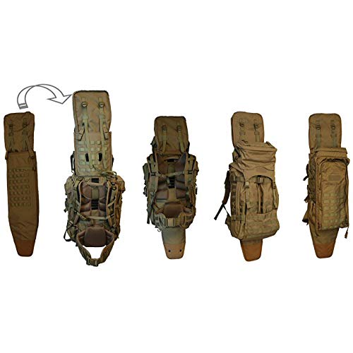 Eberlestock Skycrane II LP1 MultiLid demonstrates removable lid for adaptable cargo access.