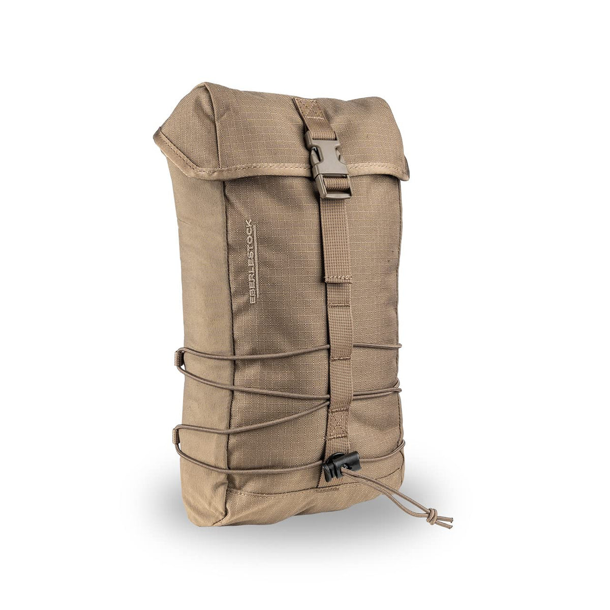 Eberlestock Sustainment Pouch Dry Earth with hose pass-through for easy hydration access.