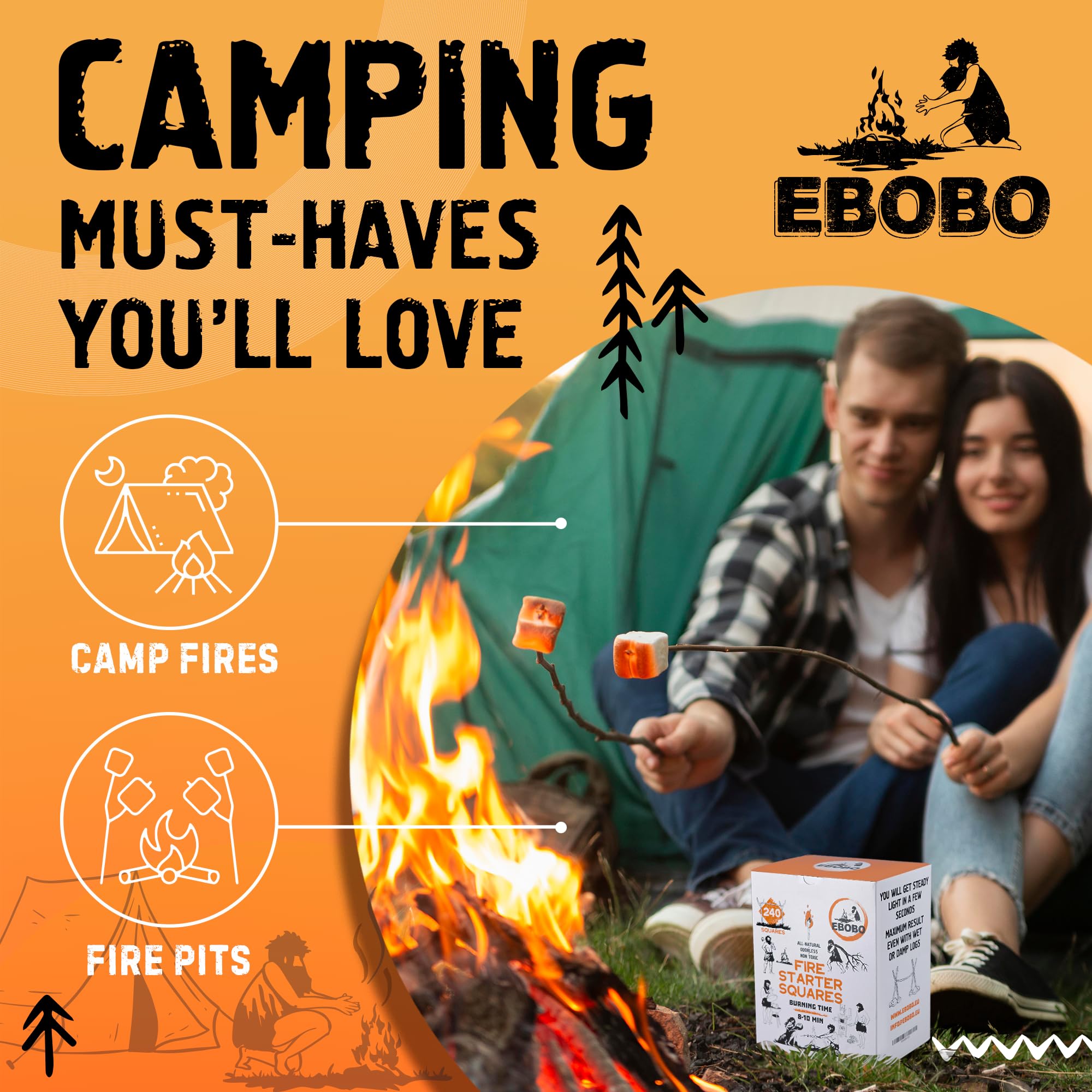 EBOBO cubes store dry and ready for use at home or trips.