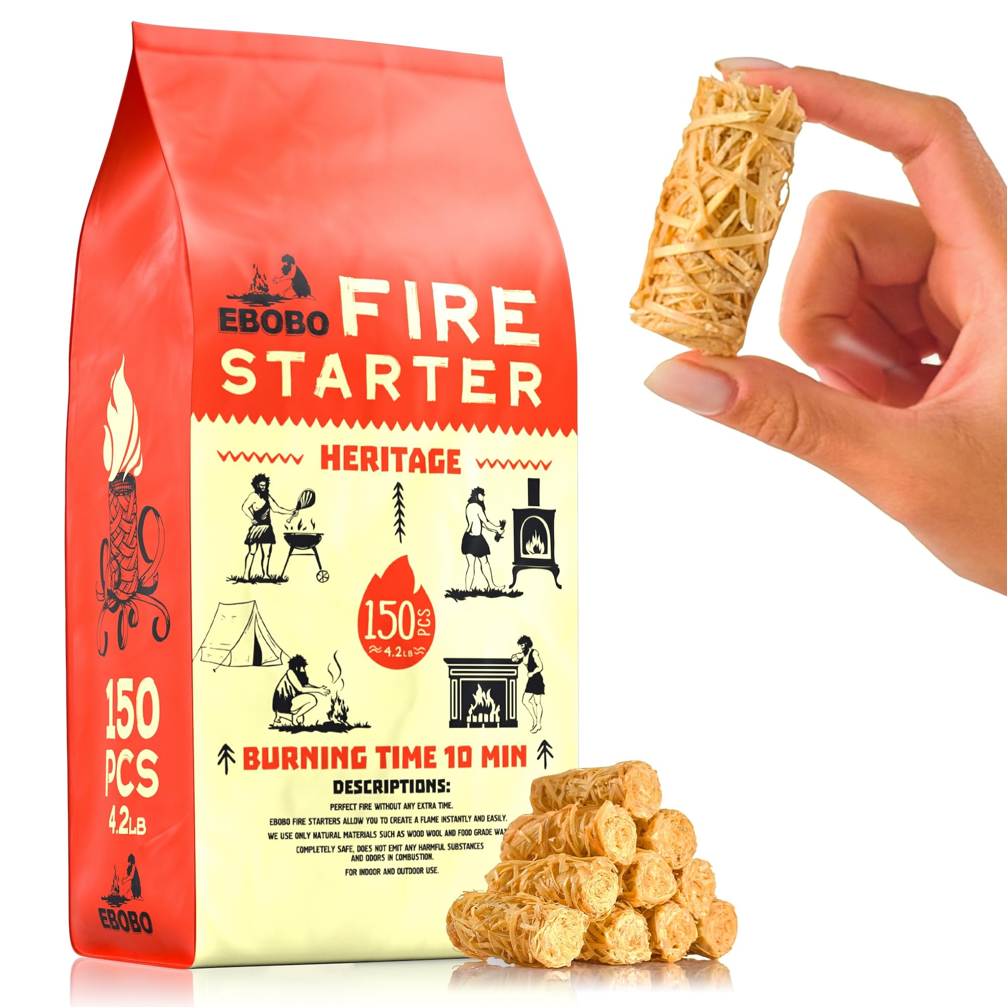 EBOBO packaging shows 150-piece count for home use.