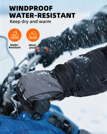 EBOSSOM heated gloves fingertips heat for touchscreen use.