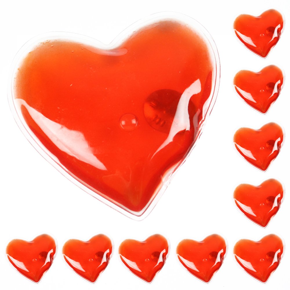 ebuygb hand warmers with red heart provide instant heat for skiing, hiking, and winter walks