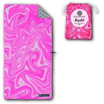ECCOSOPHY Bahamas microfiber beach towel for sunny beach days.