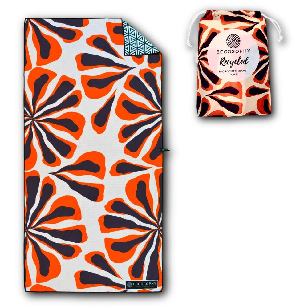 ECCOSOPHY Majorca towel 71x35 inches showing quick-dry travel-ready design