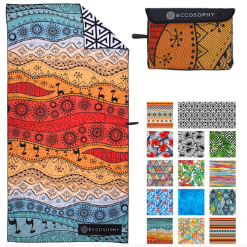 ECCOSOPHY Marrakesh towel sand-free fabric for pristine beach days