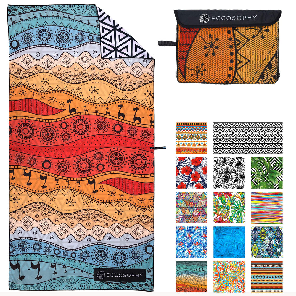 ECCOSOPHY Marrakesh towel sand-free fabric for pristine beach days