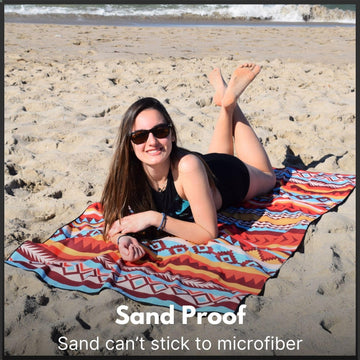 ECCOSOPHY versatile towel suits swimming, camping, yoga and outdoor adventures.